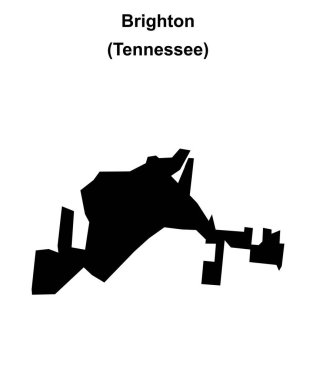 Brighton (Tennessee) boş ana hat haritası