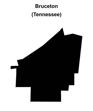 Bruceton (Tennessee) boş dış hat haritası
