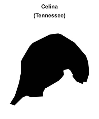 Celina (Tennessee) boş ana hat haritası