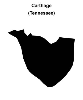Carthage (Tennessee) boş ana hat haritası