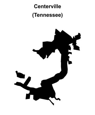 Centerville (Tennessee) boş ana hat haritası