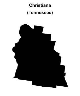 Christiana (Tennessee) boş ana hat haritası