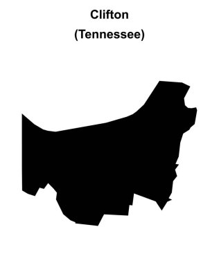 Clifton (Tennessee) boş ana hat haritası