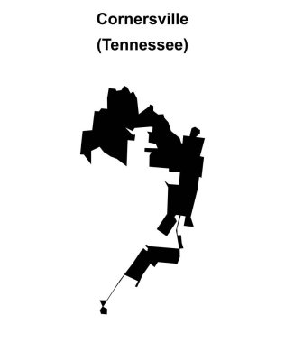 Cornersville (Tennessee) boş ana hat haritası