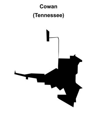 Cowan (Tennessee) boş ana hat haritası
