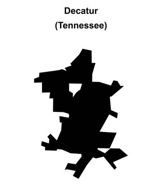 Decatur (Tennessee) boş ana hat haritası