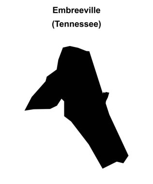 Embreeville (Tennessee) boş ana hat haritası