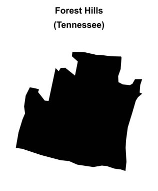Forest Hills (Tennessee) boş ana hat haritası