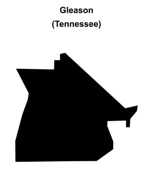 Gleason (Tennessee) boş ana hat haritası