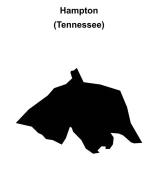 Hampton (Tennessee) boş ana hat haritası
