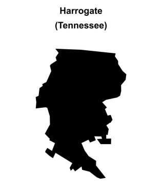 Harrogate (Tennessee) boş ana hat haritası