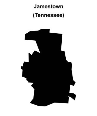 Jamestown (Tennessee) boş ana hat haritası