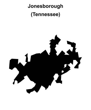 Jonesborough (Tennessee) boş ana hat haritası