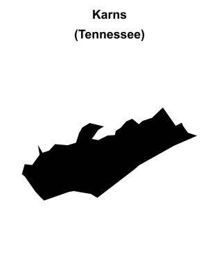 Karns (Tennessee) boş ana hat haritası