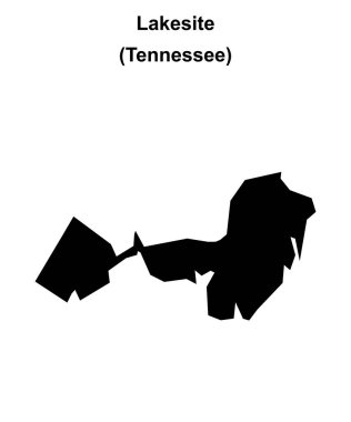 Lakesite (Tennessee) boş ana hat haritası