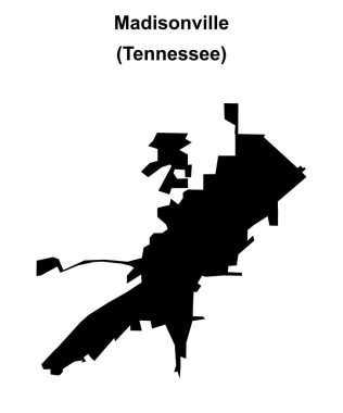 Madisonville (Tennessee) boş ana hat haritası