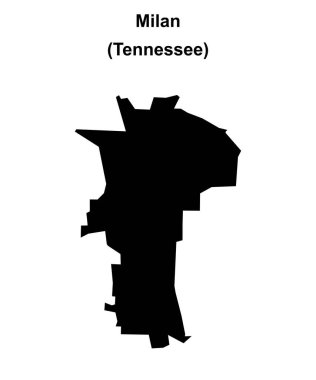 Milan (Tennessee) boş ana hat haritası