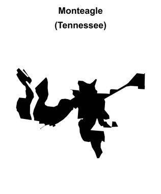 Monteagle (Tennessee) boş ana hat haritası
