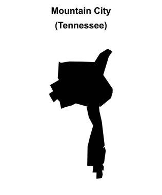 Dağ Şehri (Tennessee) boş ana hat haritası