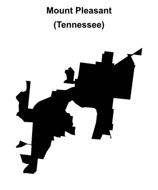 Pleasant Dağı (Tennessee) boş dış hat haritası