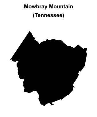 Mowbray Dağı (Tennessee) boş ana hat haritası