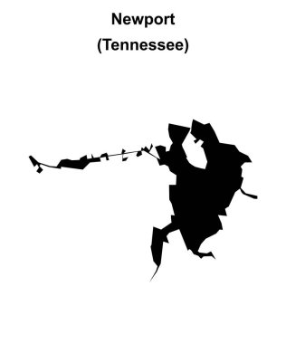 Newport (Tennessee) boş ana hat haritası
