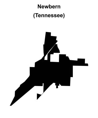Newbern (Tennessee) boş ana hat haritası