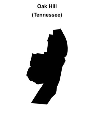 Oak Hill (Tennessee) boş ana hat haritası