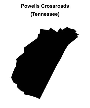 Powells Kavşağı (Tennessee) boş ana hat haritası