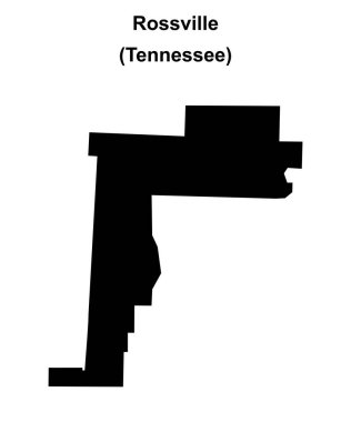 Rossville (Tennessee) boş ana hat haritası