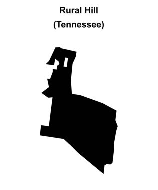Kırsal Tepe (Tennessee) boş ana hat haritası