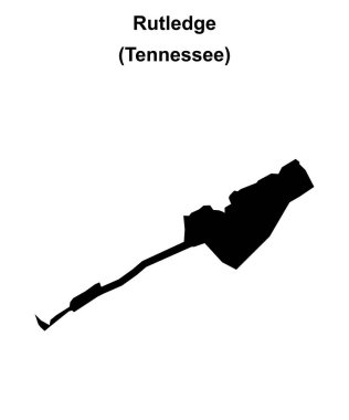 Rutledge (Tennessee) boş ana hat haritası