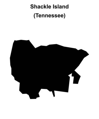 Shackle Adası (Tennessee) boş ana hat haritası