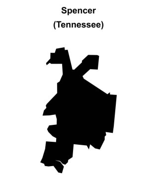 Spencer (Tennessee) boş ana hat haritası