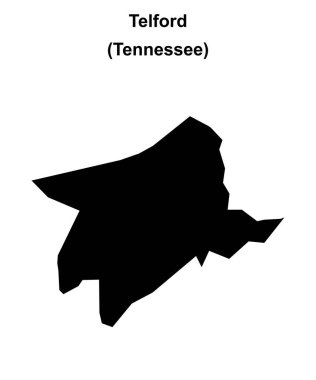 Telford (Tennessee) boş ana hat haritası