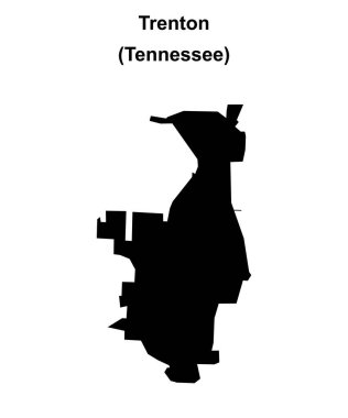 Trenton (Tennessee) boş ana hat haritası
