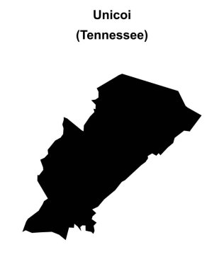 Unicoi (Tennessee) boş ana hat haritası