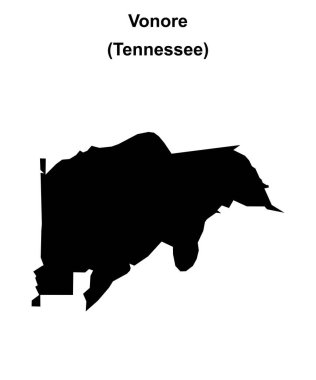 Vonore (Tennessee) boş ana hat haritası