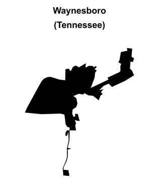 Waynesboro (Tennessee) boş ana hat haritası