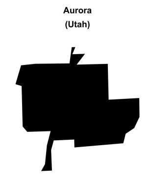 Aurora (Utah) boş ana hat haritası