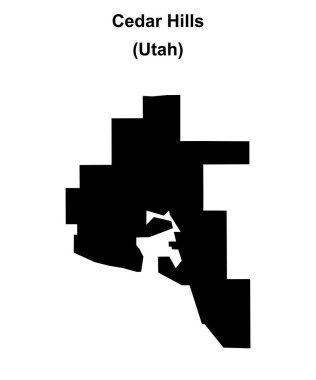 Cedar Hills (Utah) boş ana hat haritası