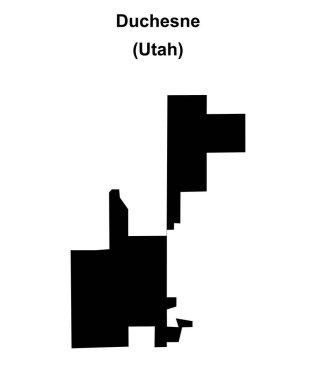 Duchesne (Utah) boş ana hat haritası