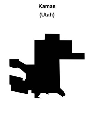 Kamas (Utah) boş ana hat haritası