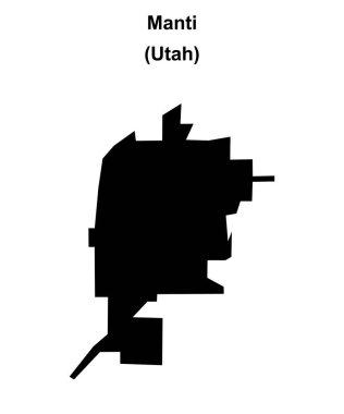 Manti (Utah) boş ana hat haritası
