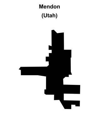 Mendon (Utah) boş ana hat haritası