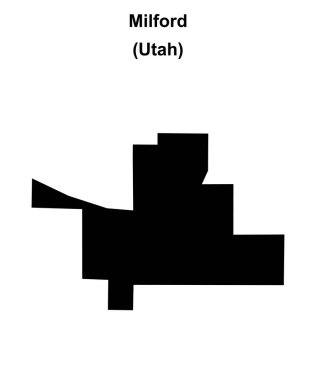 Milford (Utah) boş ana hat haritası