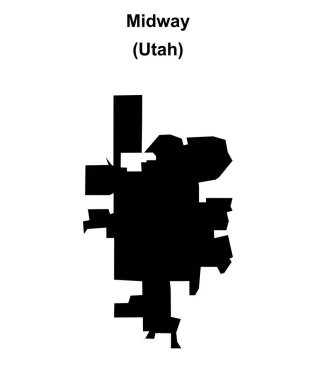 Yarıyol (Utah) boş ana hat haritası