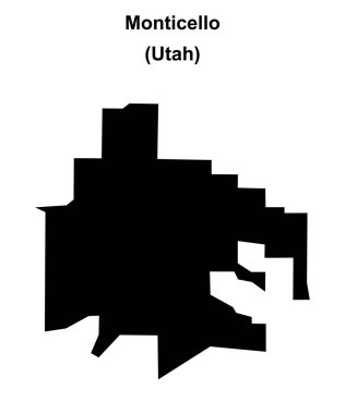 Monticello (Utah) boş ana hat haritası