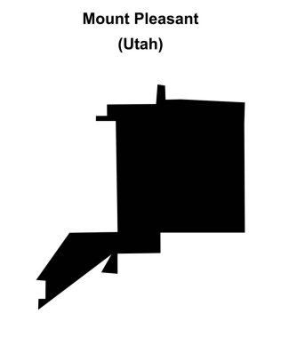 Pleasant Dağı (Utah) boş ana hat haritası