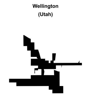 Wellington (Utah) boş ana hat haritası